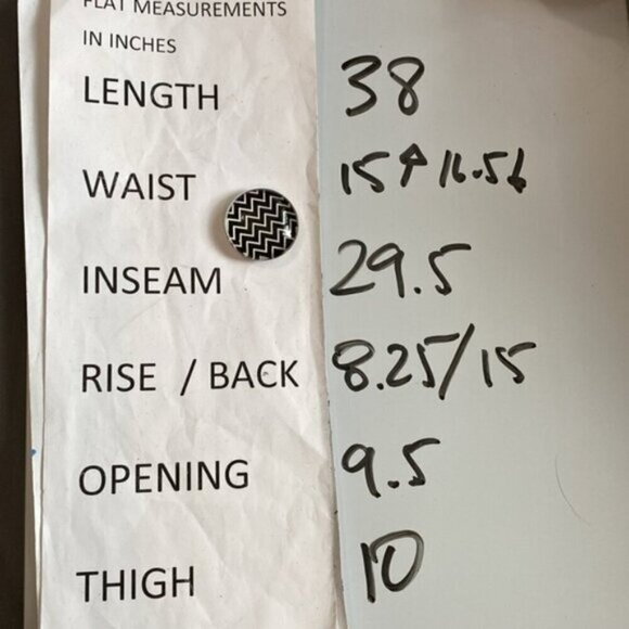 Calvin Klein Black Linen Flared Trousers Pants - Picture 13 of 13